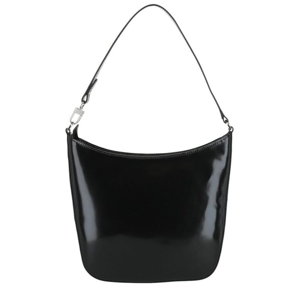 By Far Suli Patent Leather Shoulder Bag, Black